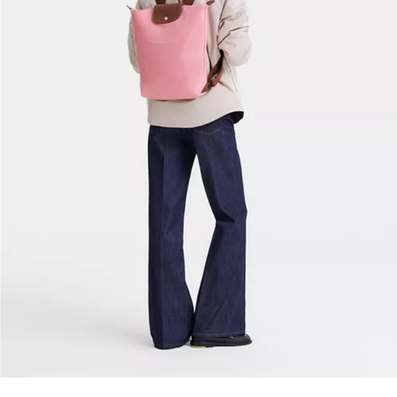 Longchamp light Pink and Brown Convertible Backpack main image 8